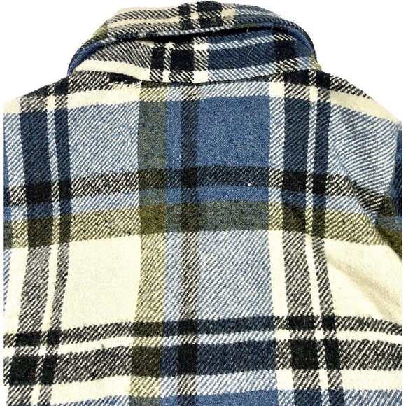 Vintage C.P.O By Bradling Flannel Italian Fabric Heavyweight Men’s Size Large - Picture 14 of 16